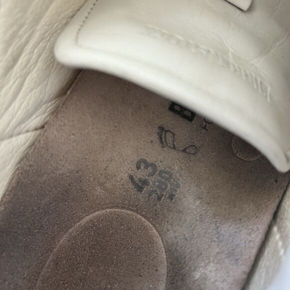 Birkenstock Bend Low Top White Leather Women’s Size 11/ Mens Size 9 EU 42 - Picture 5 of 7